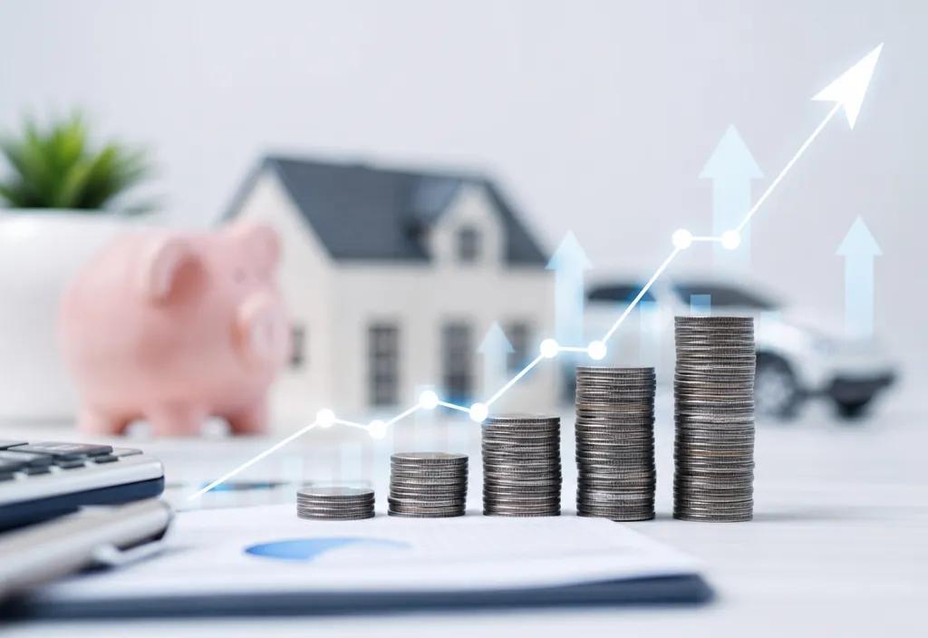 Comparação visual entre consórcio e financiamento com gráficos de economia