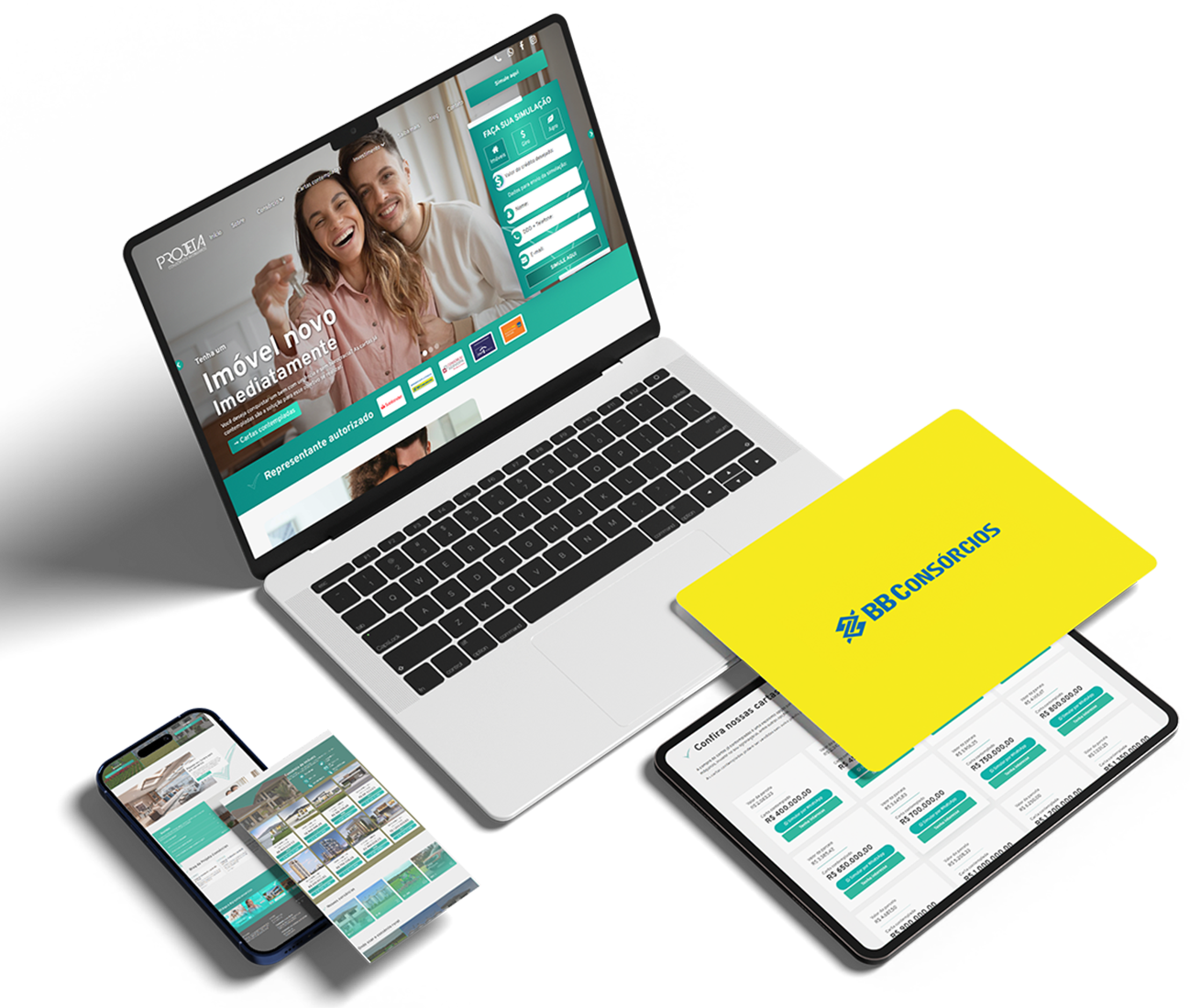 Site para vendedor de consórcio